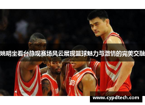 姚明坐看台静观赛场风云展现篮球魅力与激情的完美交融